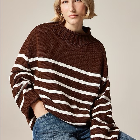 J. Crew Sweaters - J.Crew Striped Rollneck Sweater - NWT